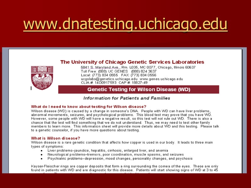 www.dnatesting.uchicago.edu